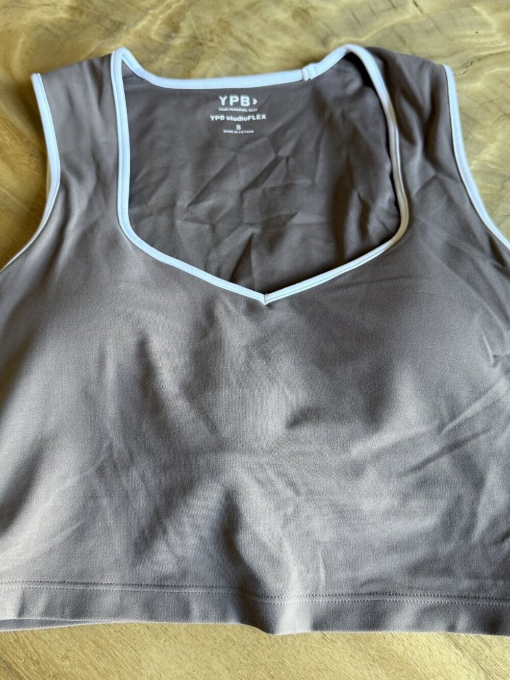 YPB Abercrombie studioFLEX Taupe Legging XS and Tank S 2-Piece Set - Picture 3 of 9